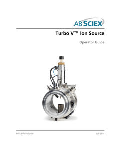 AB SCIEX Turbo V Ion Source Operator Guide