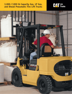 3,000-7,000 lb Capacity Gas, LP Gas, and Diesel Pneumatic Tire Lift