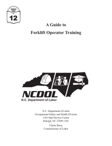 A Guide to Forklift Operator Training