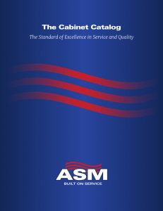 The Cabinet Catalog - American Standard Manufacturing, Inc.