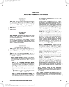 Chapter 38 - Liquefied Petroleum Gases