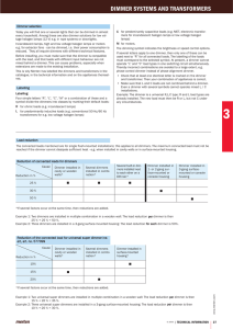 Dimmer System and Transformers