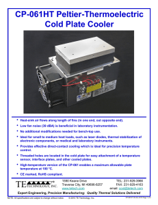 CP-061 Peltier-Thermoelectric Cold Plate Cooler
