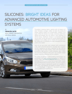 Silicones for Advanced Automotive Lighting Systems