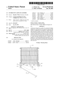 Fluorescent lamp lens assembly