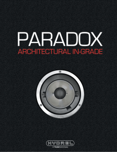 paradox architectural in-grade