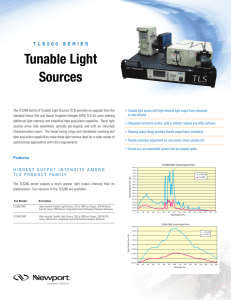 Tunable Light Sources