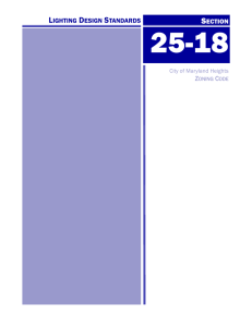 Zoning Code.25-18.Lighting Design Standards