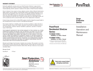 TPS IOM Approval Sheet - Total Protection Solutions