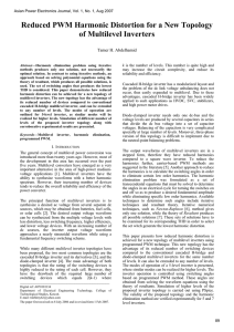 Reduced PWM Harmonic Distortion for a New Topology of Multilevel