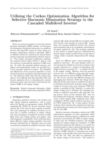 Utilizing the Cuckoo Optimization Algorithm for