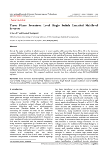 Three Phase Seventeen Level Single Switch Cascaded Multilevel