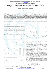 Analysis of Control Technique for STATCOM