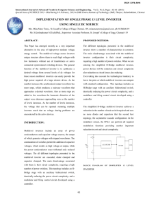 implementation of single phase 13 level inverter using single dc