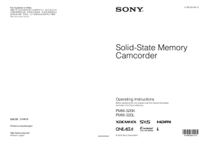 Solid-State Memory Camcorder