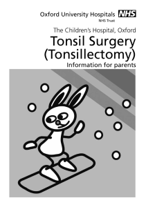 Tonsil Surgery (Tonsillectomy)