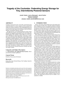 Tragedy of the Coulombs: Federating Energy Storage for Tiny