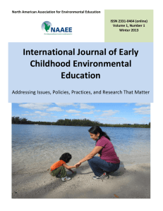 International Journal of Early Childhood Environmental Education