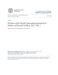 Workers of the World: International Journal on Strikes and Social