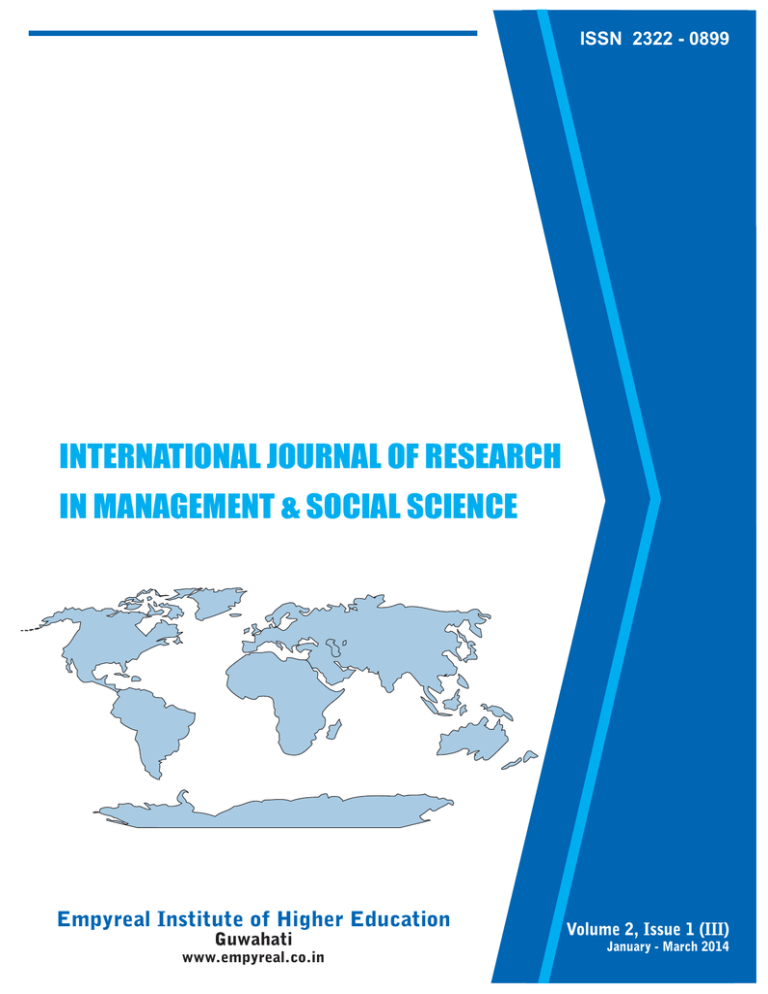 international journal of management research and reviews