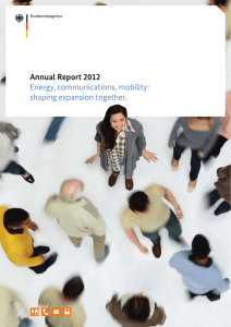 Annual Report 2012 - Bundesnetzagentur