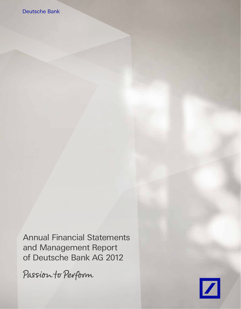 Annual Financial Statements And Management