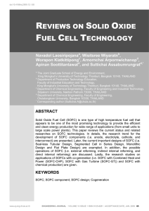 reviews on solid oxide fuel cell technology