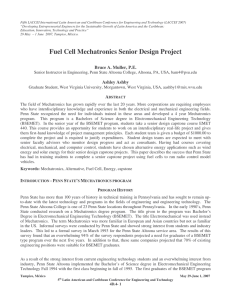 Fuel Cell Mechatronics Senior Design Project