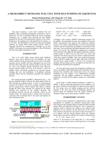 a micro direct methanol fuel cell with self