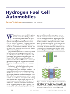 Hydrogen Fuel Cell Automobiles - University of Missouri