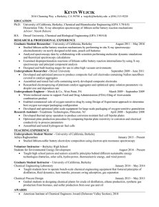 resume. - University of California, Berkeley