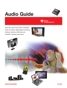 Audio Guide 1Q 2012 (Rev. G)