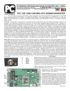 TVC-12S - P.C. Electronics