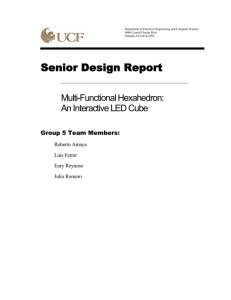 Senior Design Report - Department of Electrical Engineering and