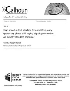 High speed output interface for a multifrequency