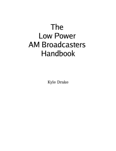 Low Power AM Handbook by Kyle Drake