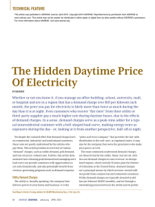 The Hidden Daytime Price Of Electricity