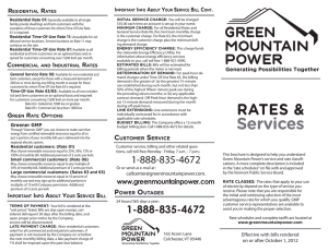 Services - Green Mountain Power
