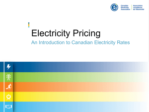 Electricity Pricing: An Introduction to Canadian Electricity Rates