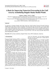 A Basis for Improving Numerical Forecasting in the Gulf Area by