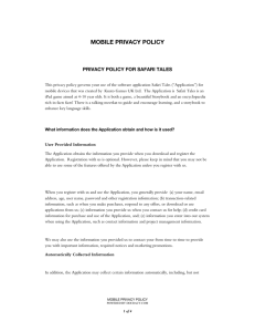 mobile privacy policy