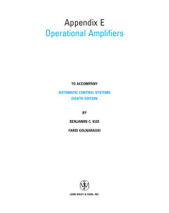 Appendix E Operational Amplifiers