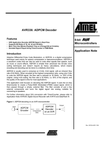 AVR336: ADPCM Decoder