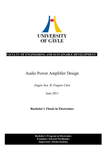 Audio Power Amplifier Design