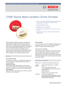 CH90 Series Multi-candela Chime Strobes