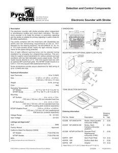 PC2001187 Sounder Strobe - Pyro-Chem