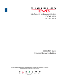 Digiplex EVO : Reference and Installation Manual