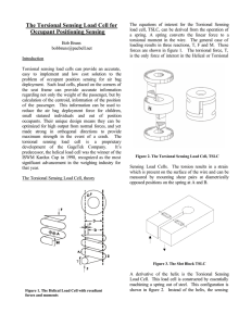 The Torsional Sensing Load Cell for Occupant