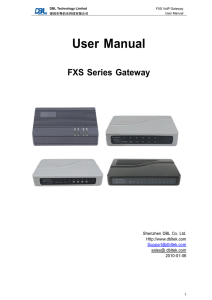 User Manual - VoIP GSM Gateway