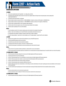 Form 2207 - Franklin Electric